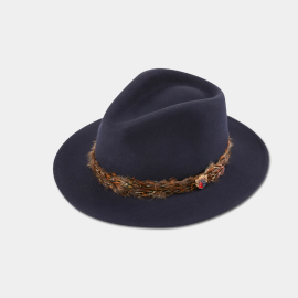 Alan Paine Richmond Ladies Feather band Fedora Hat