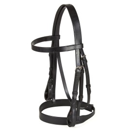 Quality English Made Leather 3/4 Hunt Cavesson Bridle