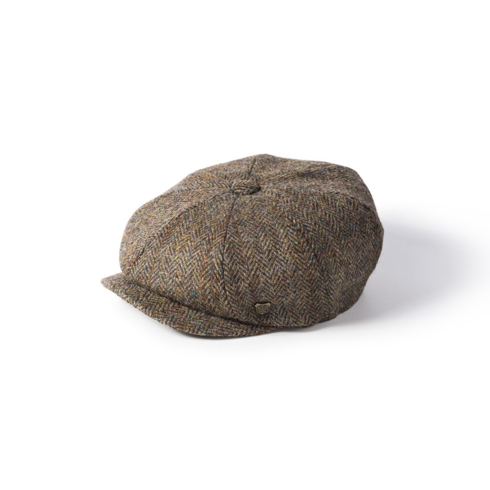 Failsworth Millinery Wexford Tweed Bakerboy Cap in Pattern 303