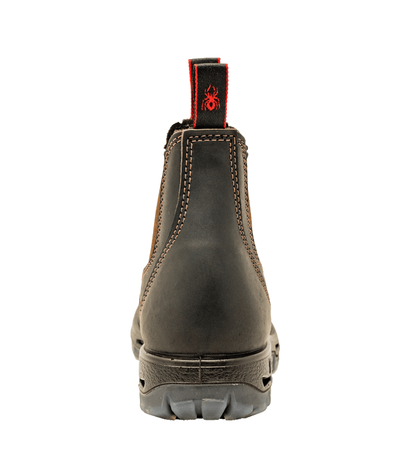 Redback USBOK Chelsea Boots Con Puntale In Acciaio | Colore Claret Brown Taglia 39 EU | Antiscivolo, Resistenti Ad Olio E Acqua, Made In Australia