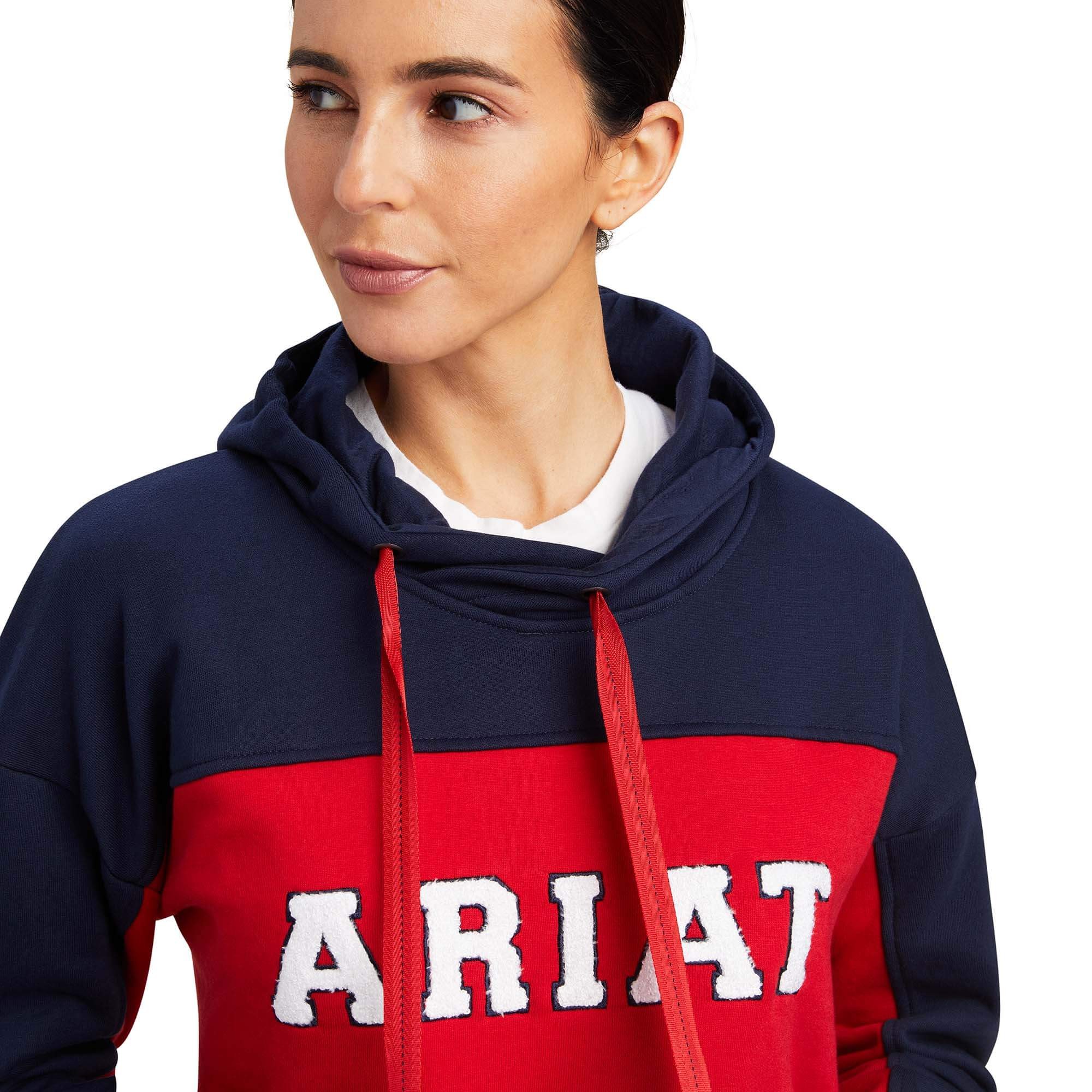 Sweat à Capuche Femme Ariat Rabere - Violet Colombe, 60% Coton 40% Polyester, Neuf