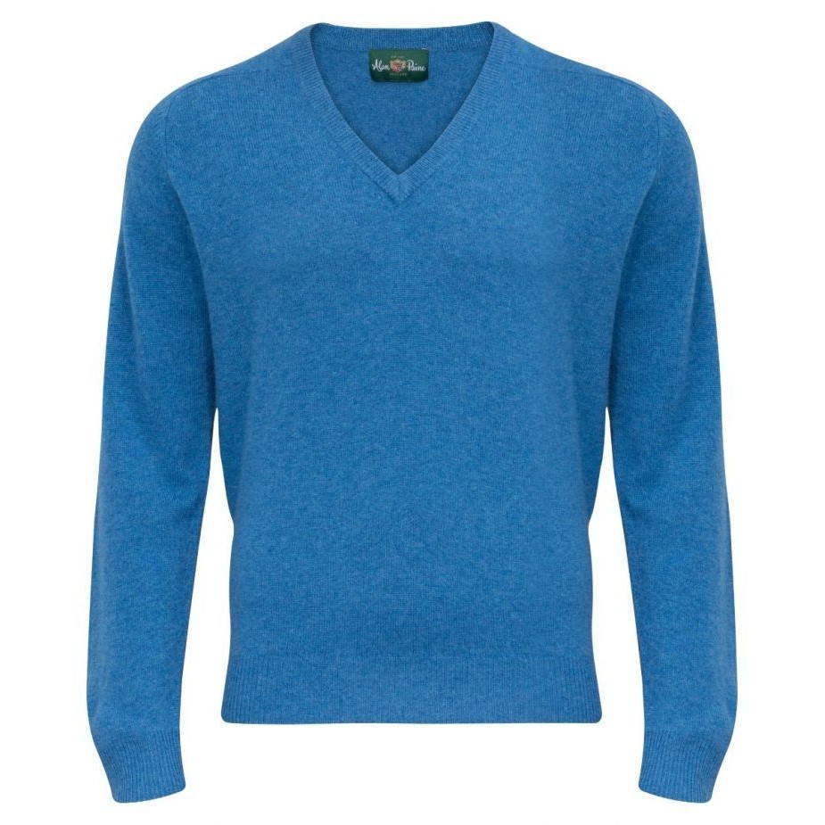 Alan Paine Lambswool Vee Neck Pull over | The Farmers Friend