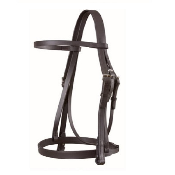 Quality English 5/8" leather Cavesson bridle  Primary Image