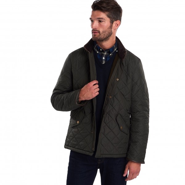 Barbour Men's Powell Polar Fleece Quilted Jacket Primary Image