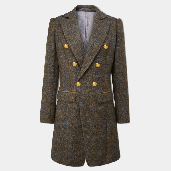 Alan Paine Surrey Ladies Double Breasted Tweed Primary Image