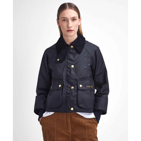 Barbour Cropped Beadnell Wax Jacket Primary Image