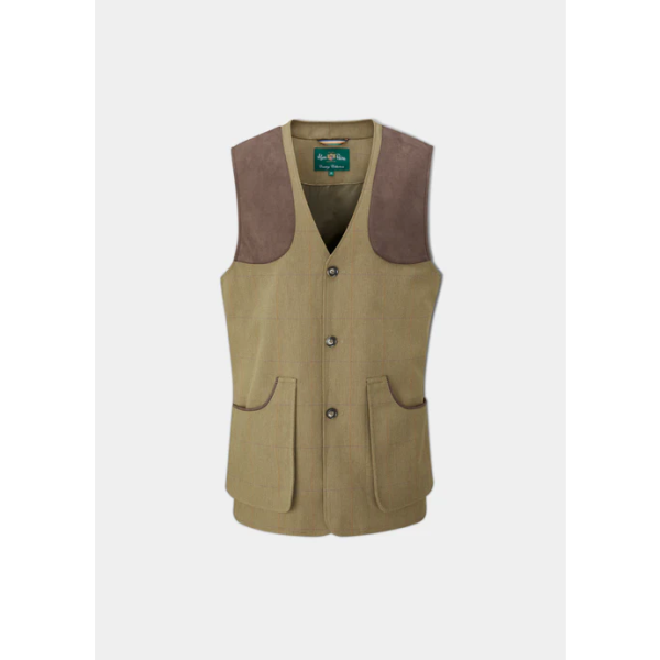 Alan Paine Axford Men's Waterproof Lightweight Shooting Waistcoat In Aspen - Shooting Fit Primary Image