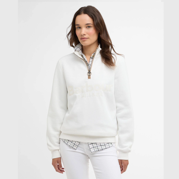 Barbour Cynthia Quarter-Zip Jumoer Primary Image