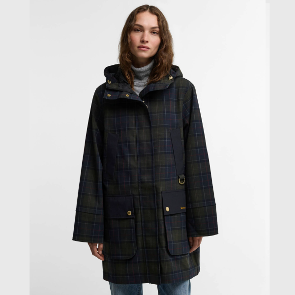 Barbour Rotsea Checked Waterproof Jacket Primary Image