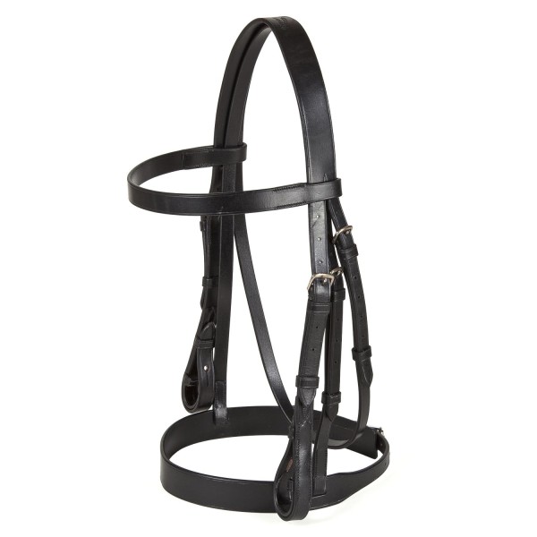 Quality English Made Leather 3/4 Hunt Cavesson Bridle Primary Image