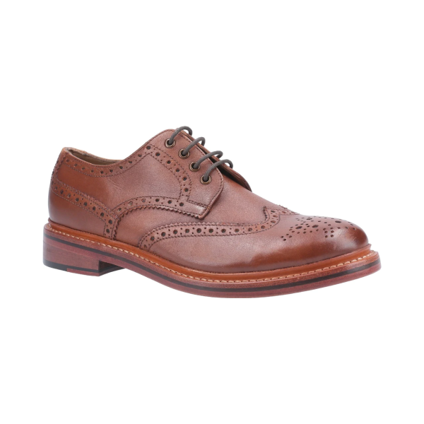 Cotswold Quenington Leather Goodyear Welt Lace Up Shoe Brown Primary Image