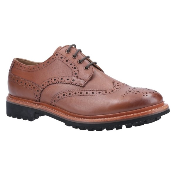 Quenington Commando Goodyear Welt Lace Up Shoe Brown Primary Image