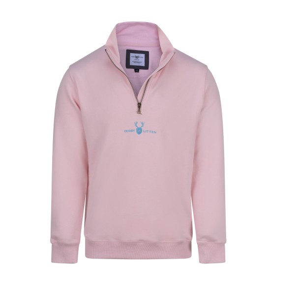 Digby & Litten Ashdown Blush Quarter Zip Primary Image