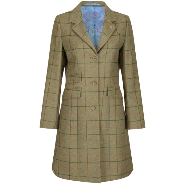 Alan Paine Combrook Ladies Mid Length Tweed Coat Primary Image