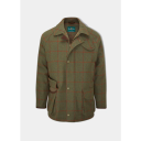 Alan Paine Combrook Men's Waterproof Tweed Coat In Reed - Regular Fit Thumbnail Image